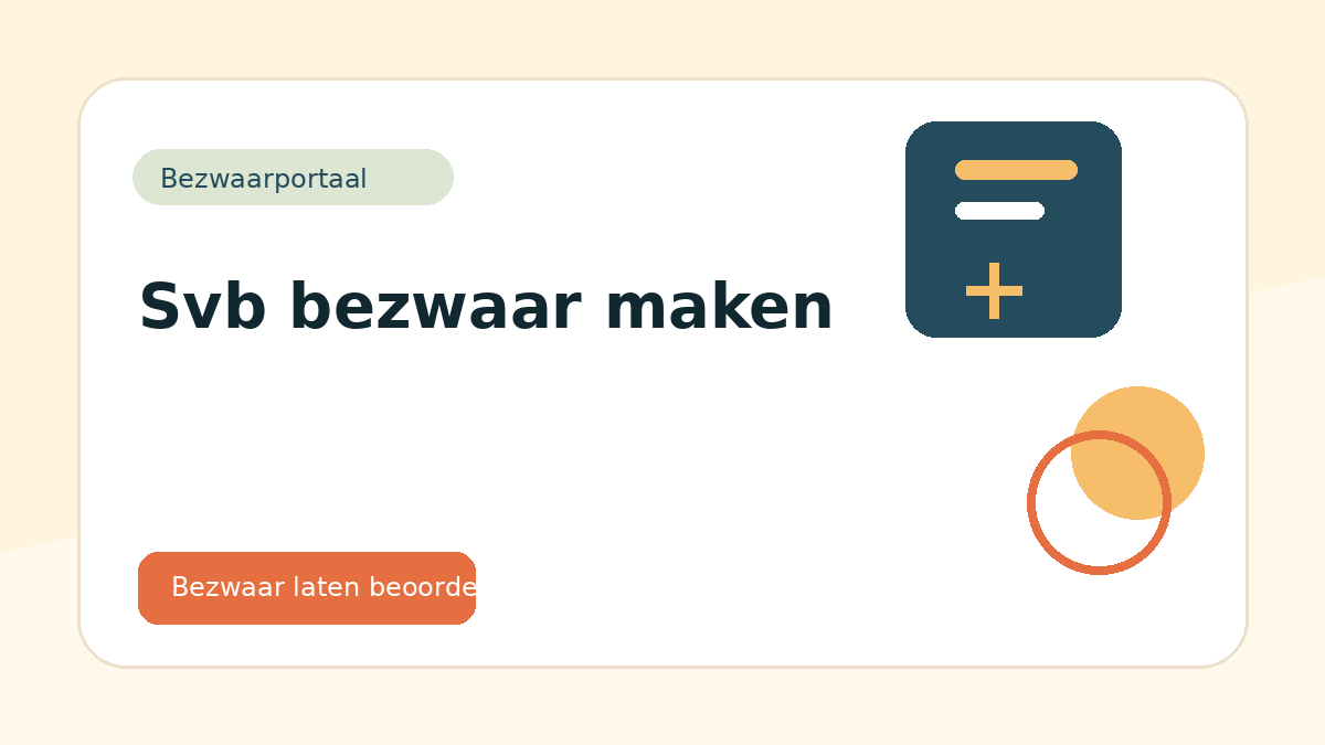svb bezwaar maken