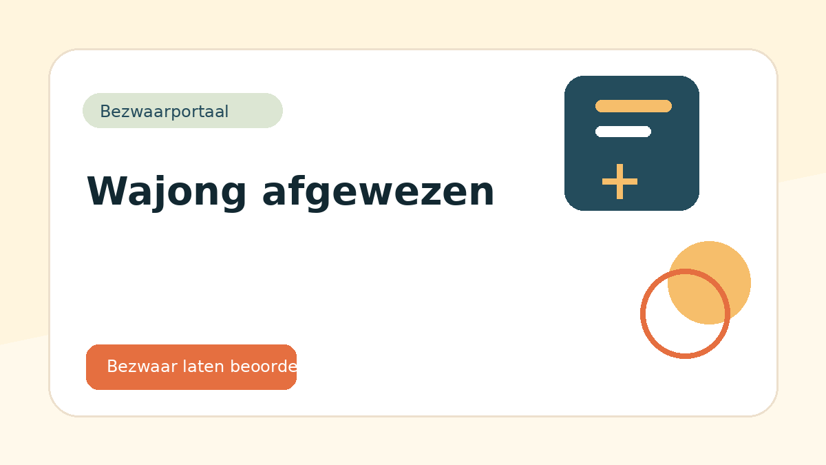 Wajong afgewezen